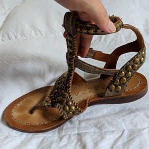 Vero Cuoio Apepazza leather gladiator sandals 8.5